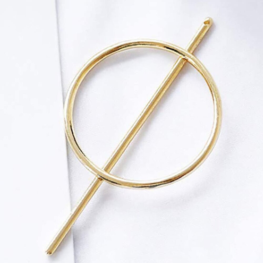 Dreamyn Round Hair Clips Hollow Circle Hair Barrettes Fashion Geometric Hairpins - Picture 5 of 6